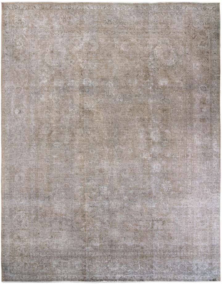 10' x 12' 9 Hand Knotted Ultra Vintage Persian Wool Rug