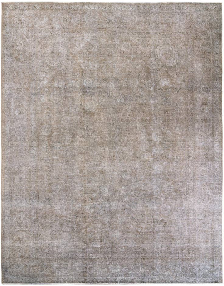 Detail image of 10' x 12' 9 Hand Knotted Ultra Vintage Persian Wool Rug