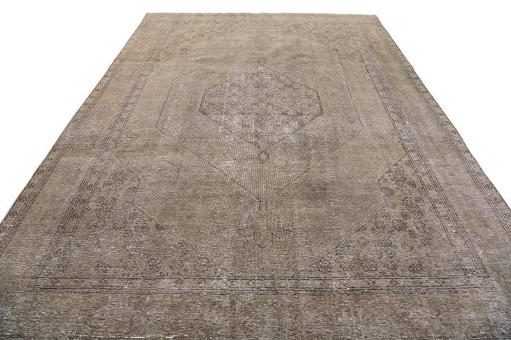 Detail image of 8' 1 x 11' 6 Hand Knotted Ultra Vintage Persian Wool Rug