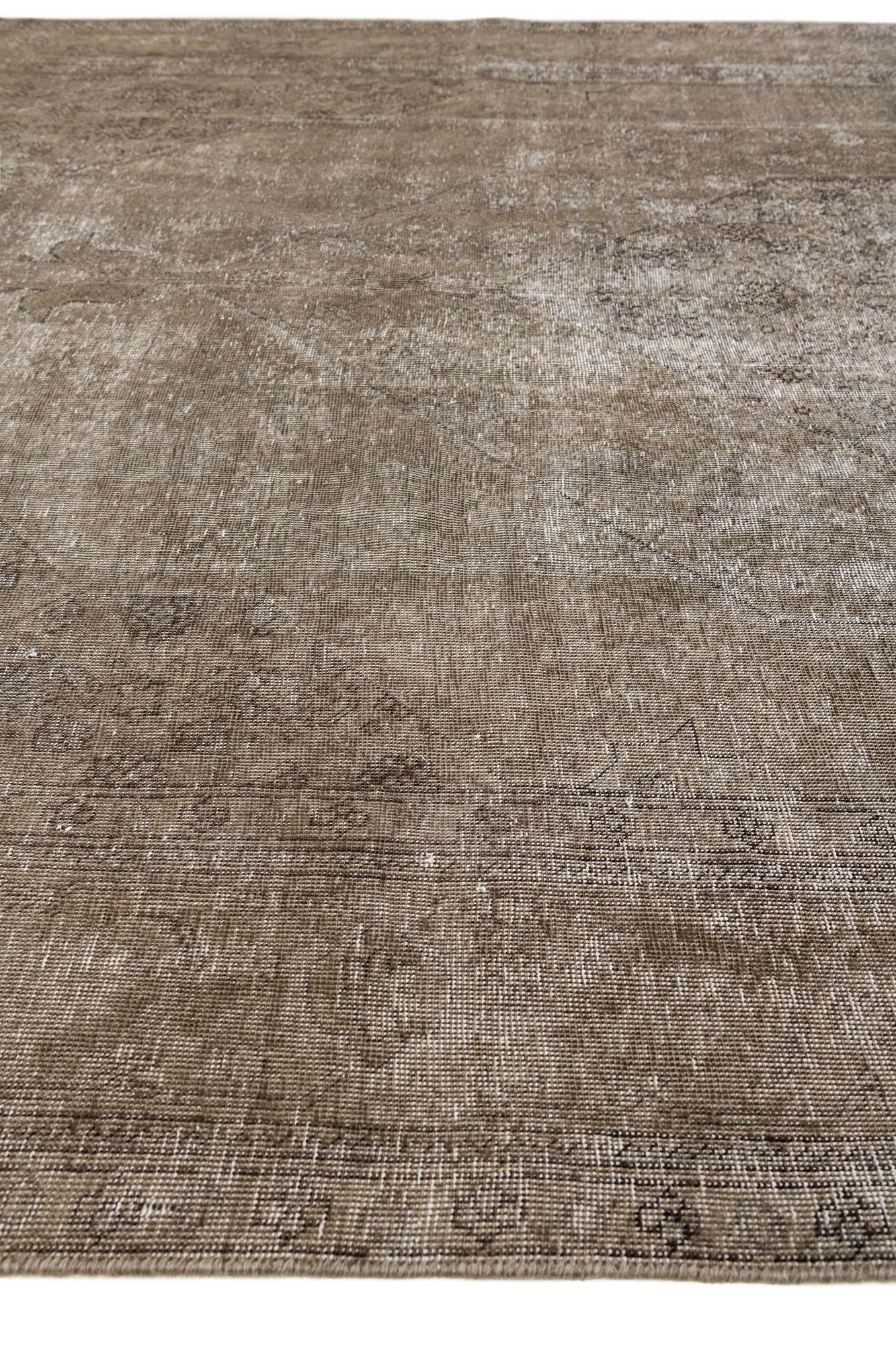 8' 1 x 11' 6 Hand Knotted Ultra Vintage Persian Wool Rug
