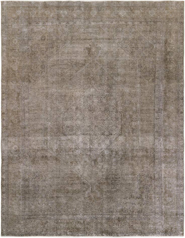 Detail image of 8' 1 x 11' 6 Hand Knotted Ultra Vintage Persian Wool Rug