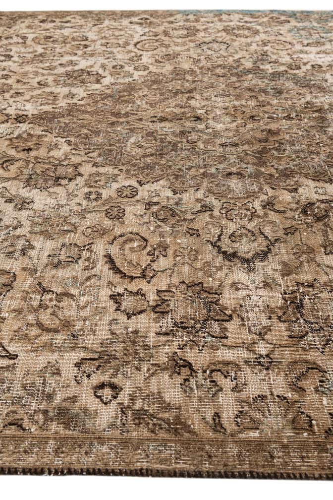 6' 8 x 9' Hand Knotted Ultra Vintage Persian Wool Rug