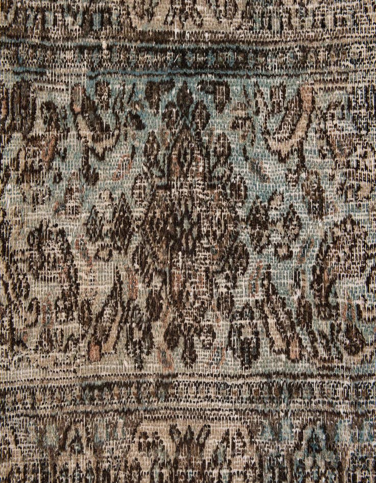 Detail image of 8' 10 x 12' 2  Hand Knotted Ultra Vintage Persian Wool Rug