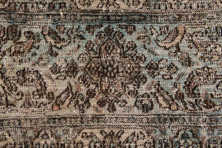 8' 10 x 12' 2 Hand Knotted Ultra Vintage Persian Wool Rug
