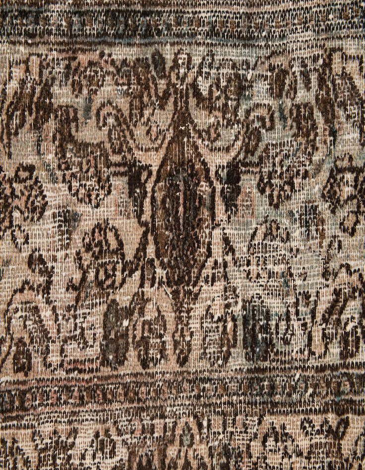 Detail image of 8' 10 x 12' 2  Hand Knotted Ultra Vintage Persian Wool Rug