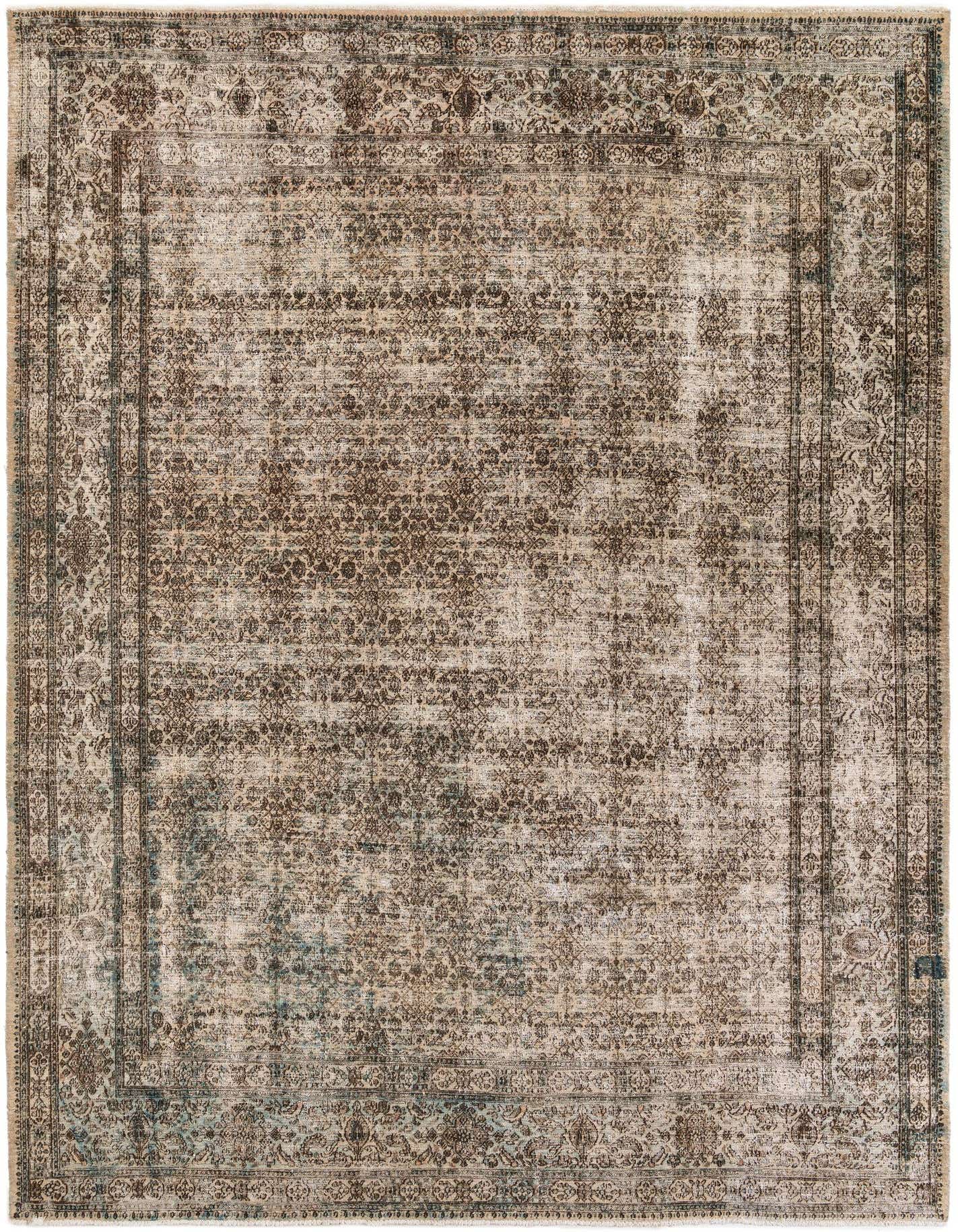 Primary image 8' 10 x 12' 2  Hand Knotted Ultra Vintage Persian Wool Rug