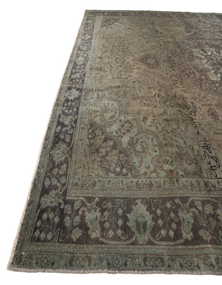 Detail image of 10' 1 x 13' Hand Knotted Ultra Vintage Persian Wool Rug