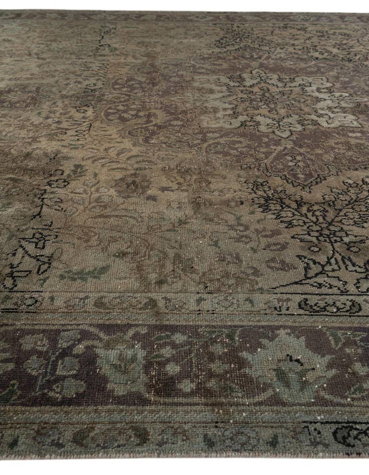 Detail image of 10' 1 x 13' Hand Knotted Ultra Vintage Persian Wool Rug