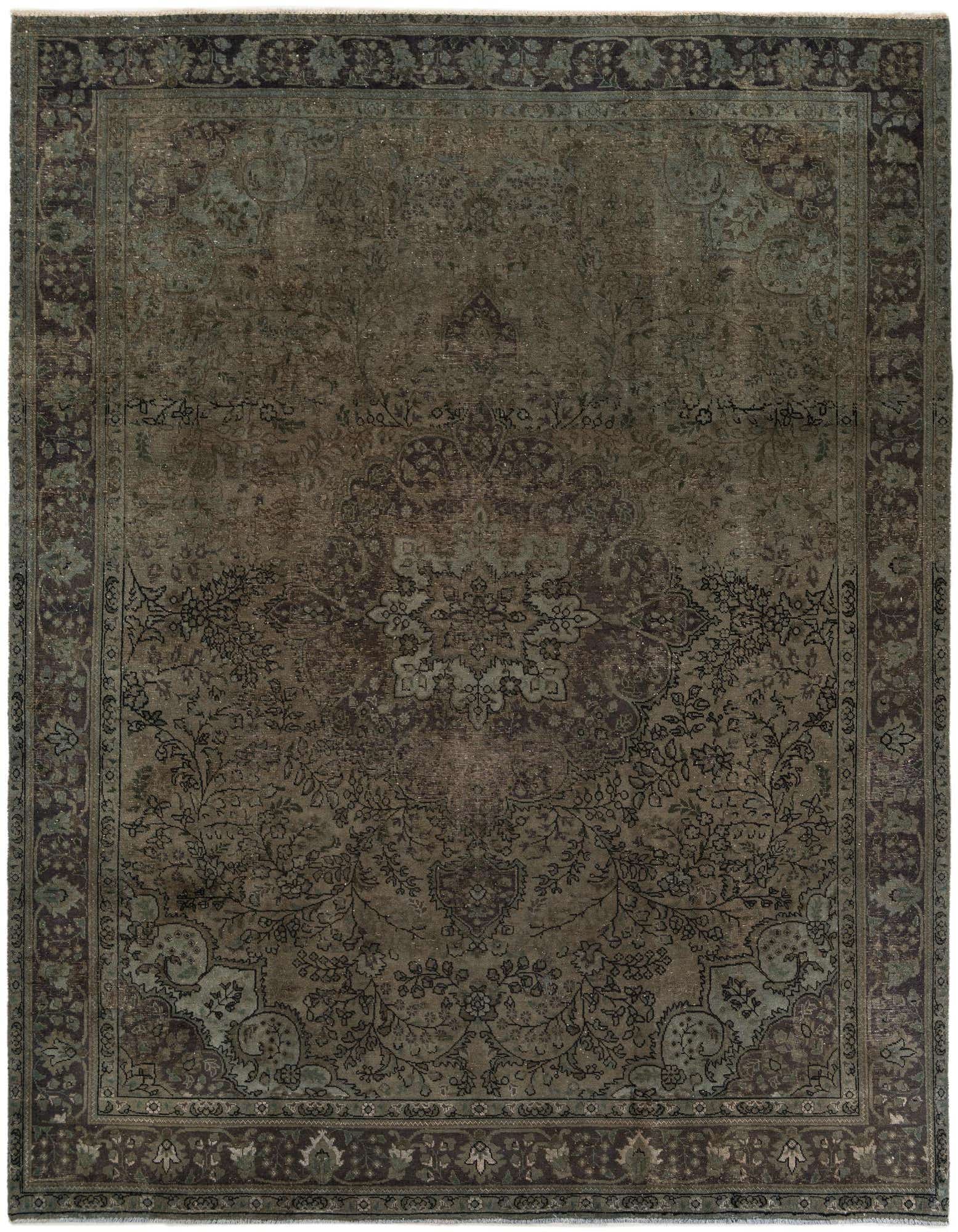 Primary image  10' 1 x 13'  Hand Knotted Ultra Vintage Persian Wool Rug
