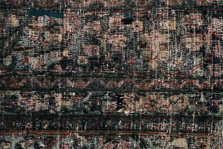11' x 13' 10 Hand Knotted Ultra Vintage Persian Wool Rug