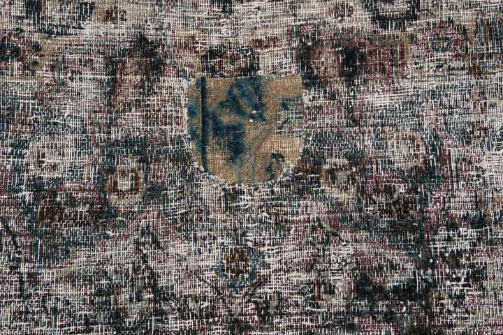 11' x 13' 10 Hand Knotted Ultra Vintage Persian Wool Rug