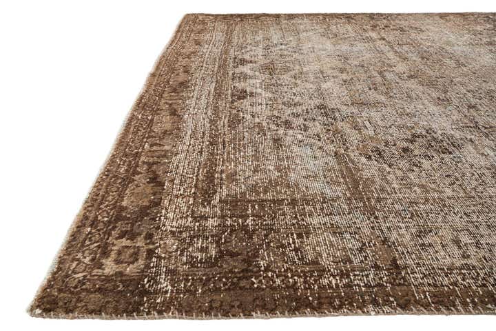 6' 10 x 9' 5 Hand Knotted Ultra Vintage Persian Wool Rug