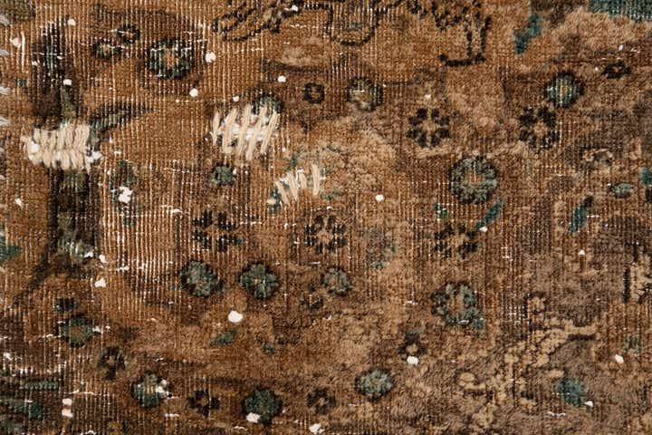 6' 8 x 12' 2 Hand Knotted Ultra Vintage Persian Wool Rug