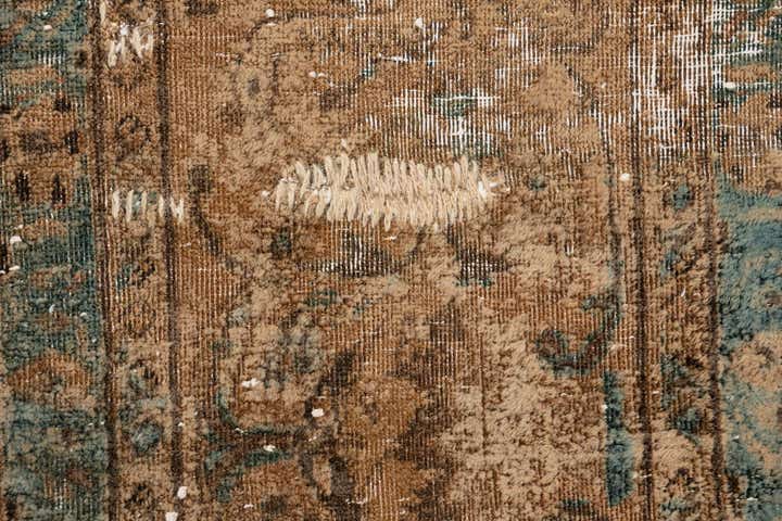 6' 8 x 12' 2 Hand Knotted Ultra Vintage Persian Wool Rug