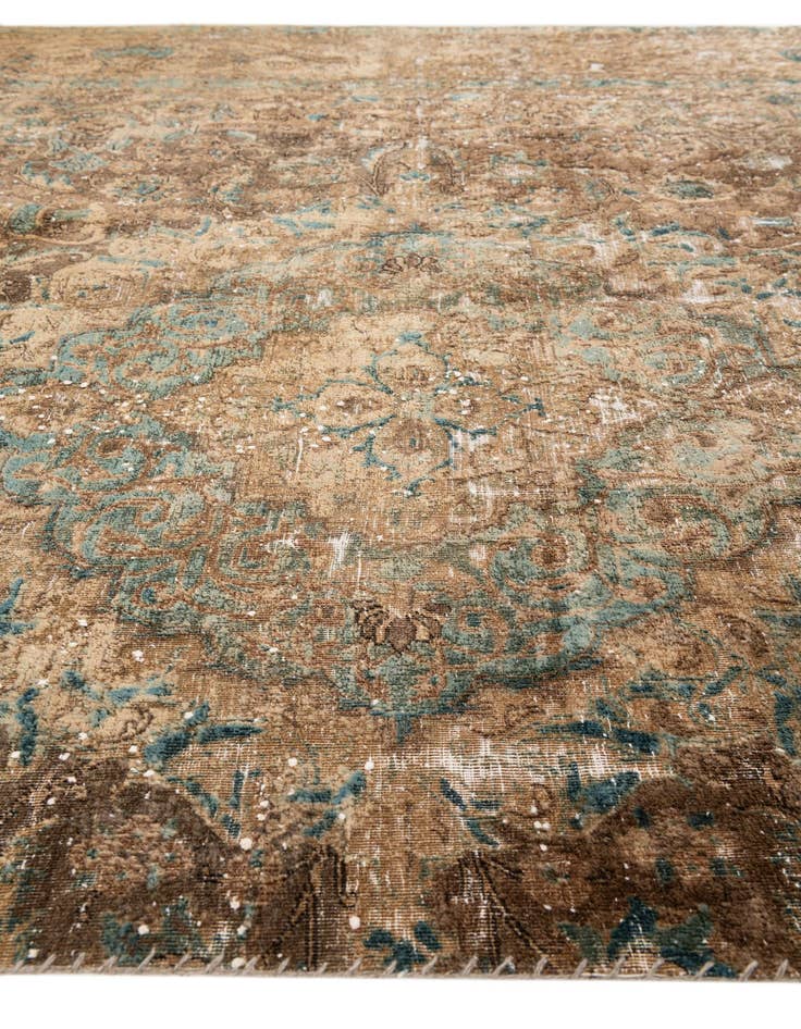 Detail image of 6' 8 x 12' 2  Hand Knotted Ultra Vintage Persian Wool Rug