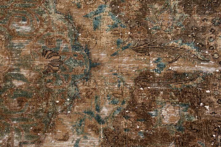 6' 8 x 12' 2 Hand Knotted Ultra Vintage Persian Wool Rug