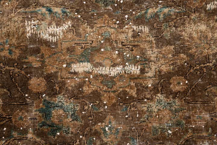 6' 8 x 12' 2 Hand Knotted Ultra Vintage Persian Wool Rug
