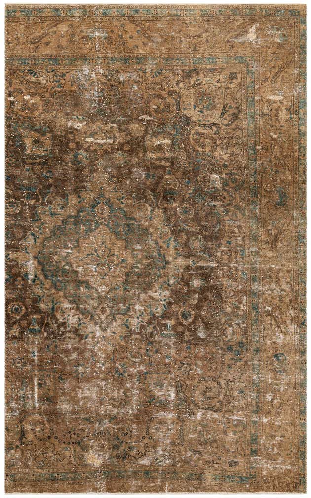 6' 8 x 12' 2 Hand Knotted Ultra Vintage Persian Wool Rug