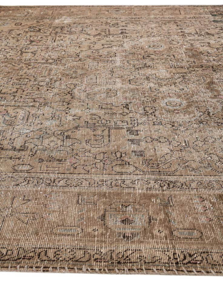 Detail image of 6' 6 x 9' 8 Hand Knotted Ultra Vintage Persian Wool Rug