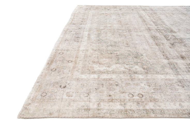 Detail image of 9' 8 x 11' 10 Hand Knotted Ultra Vintage Persian Wool Rug