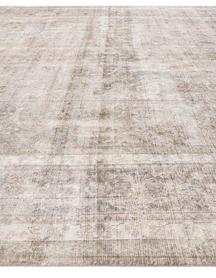 Detail image of 9' 8 x 11' 10  Hand Knotted Ultra Vintage Persian Wool Rug