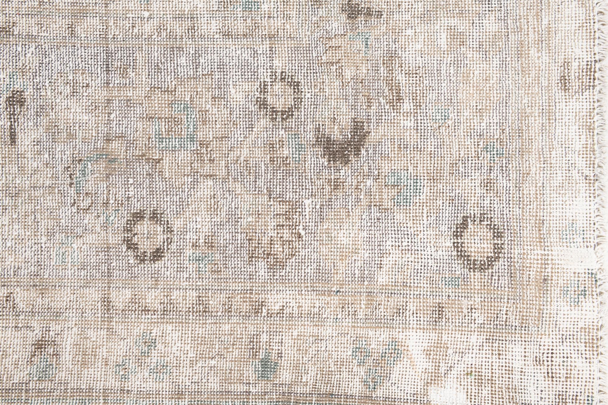9' 8 x 11' 10 Hand Knotted Ultra Vintage Persian Wool Rug