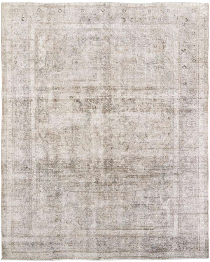 9' 8 x 11' 10 Hand Knotted Ultra Vintage Persian Wool Rug