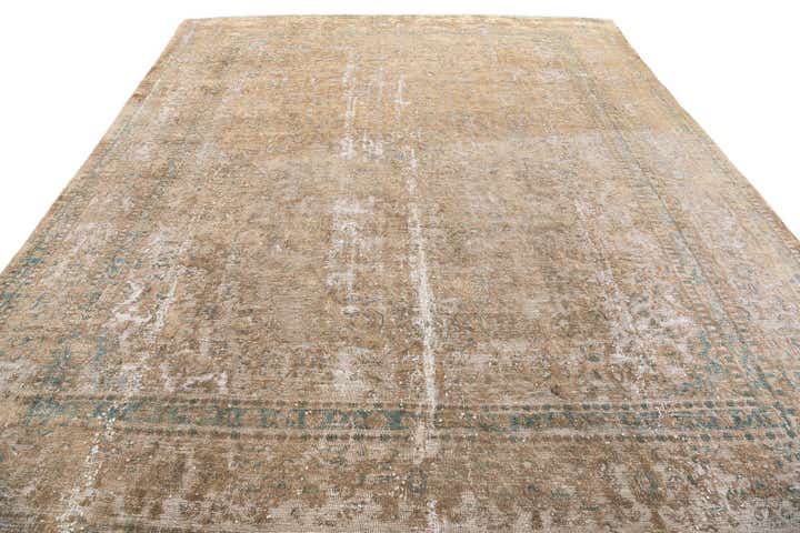 9' 7 x 11' 9 Hand Knotted Ultra Vintage Persian Wool Rug