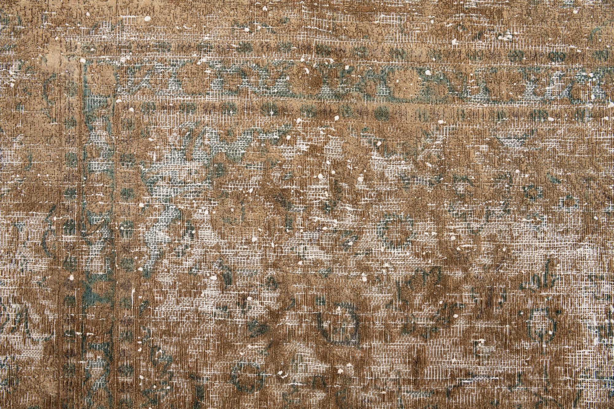 9' 7 x 11' 9 Hand Knotted Ultra Vintage Persian Wool Rug