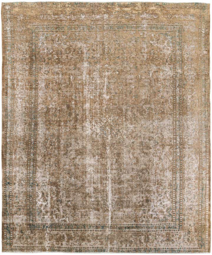 9' 7 x 11' 9 Hand Knotted Ultra Vintage Persian Wool Rug