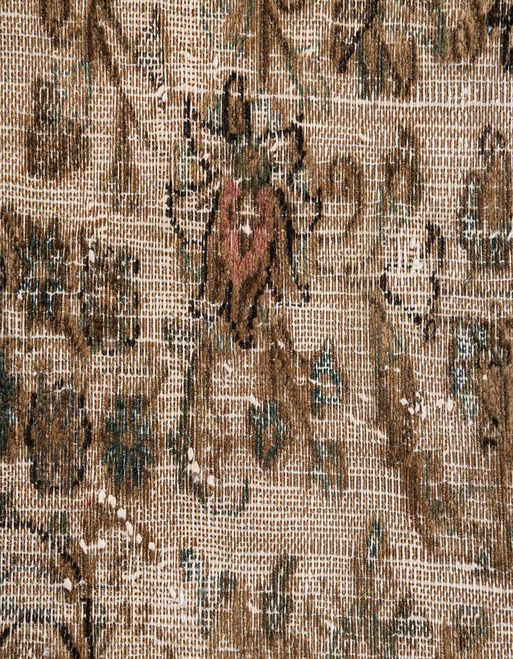 Detail image of 7' 2 x 9' 9  Hand Knotted Ultra Vintage Persian Wool Rug