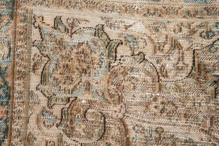 7' 2 x 9' 9 Hand Knotted Ultra Vintage Persian Wool Rug