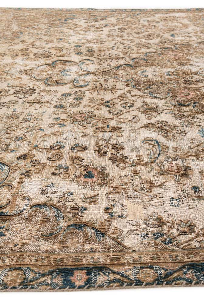 7' 2 x 9' 9 Hand Knotted Ultra Vintage Persian Wool Rug