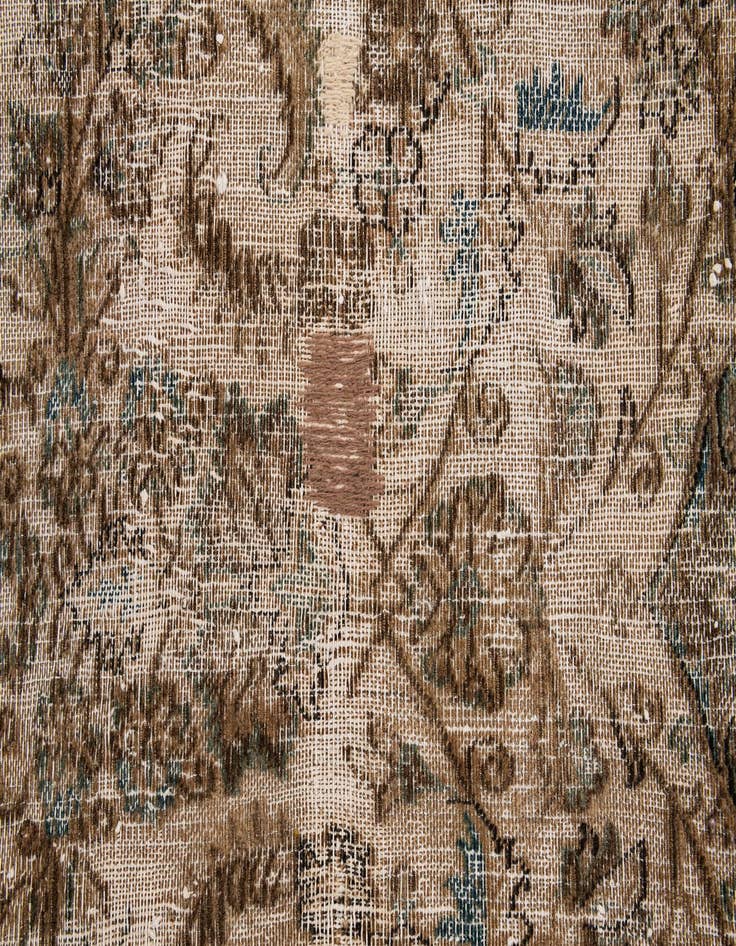 Detail image of 7' 2 x 9' 9  Hand Knotted Ultra Vintage Persian Wool Rug