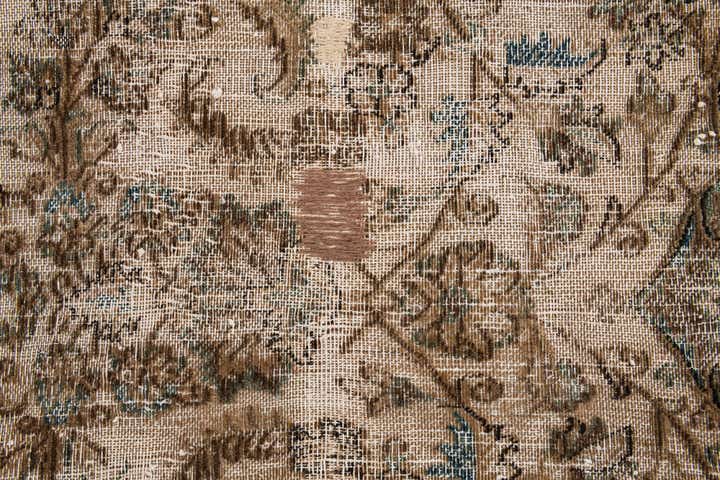7' 2 x 9' 9 Hand Knotted Ultra Vintage Persian Wool Rug