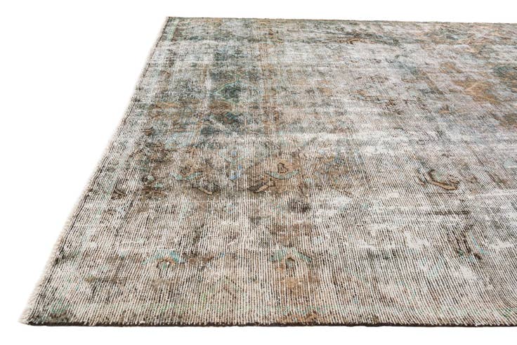 Detail image of 6' 8 x 8' 5 Hand Knotted Ultra Vintage Persian Wool Rug