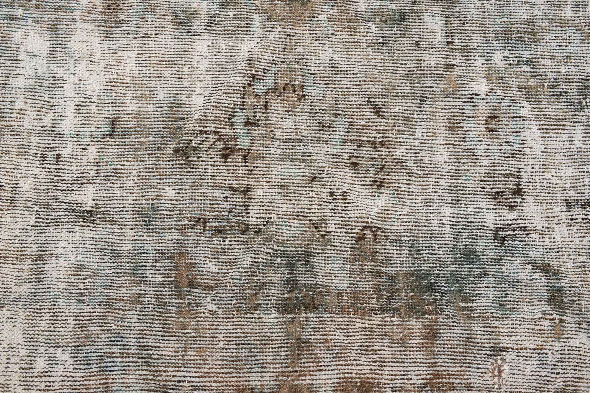 6' 8 x 8' 5 Hand Knotted Ultra Vintage Persian Wool Rug