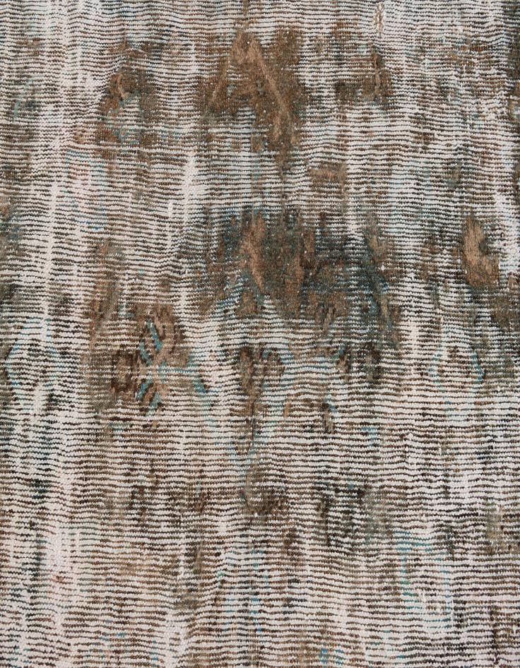 Detail image of 6' 8 x 8' 5  Hand Knotted Ultra Vintage Persian Wool Rug