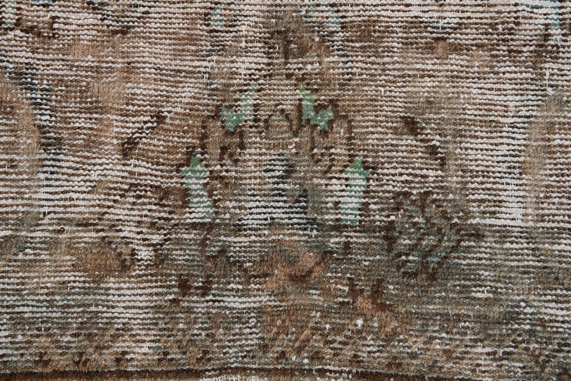 6' 8 x 8' 5 Hand Knotted Ultra Vintage Persian Wool Rug