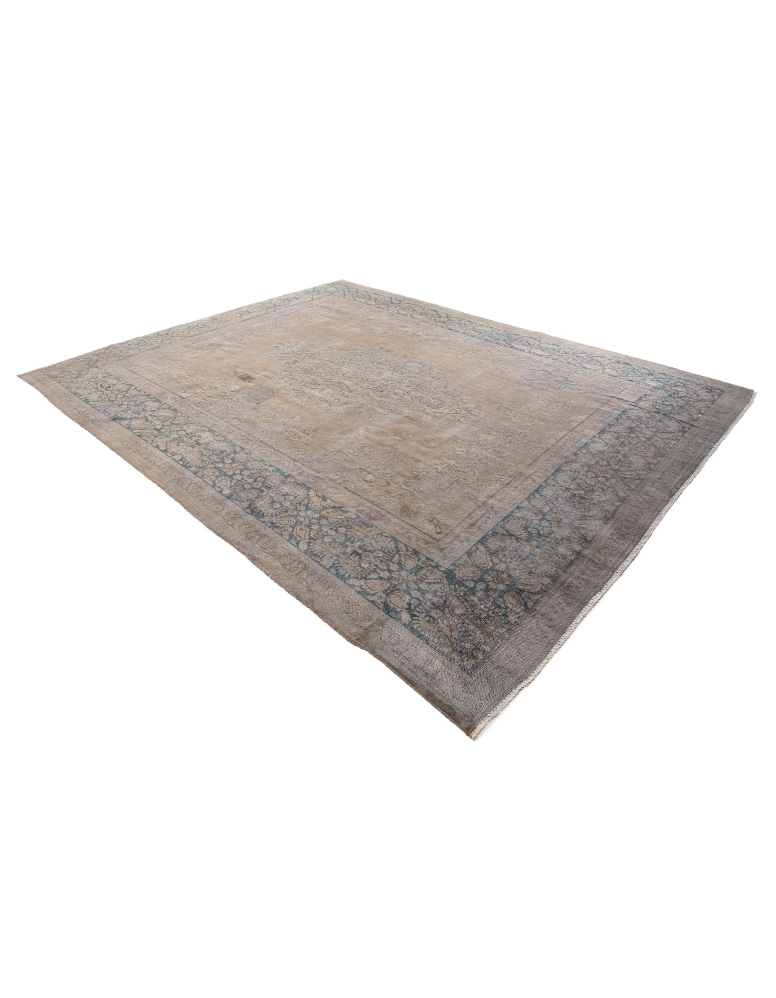 9' 4 x 11' 10 Hand Knotted Ultra Vintage Persian Wool Rug