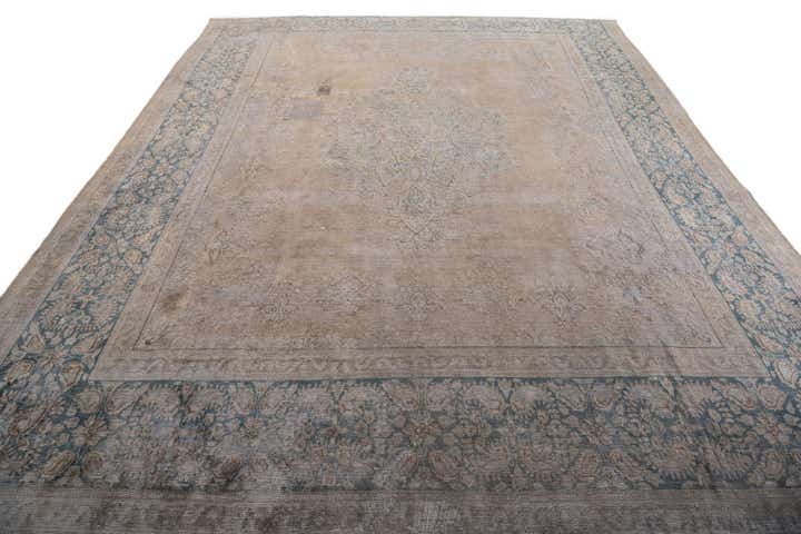 9' 4 x 11' 10 Hand Knotted Ultra Vintage Persian Wool Rug