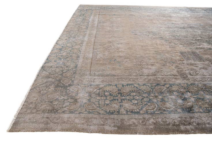 Detail image of 9' 4 x 11' 10 Hand Knotted Ultra Vintage Persian Wool Rug