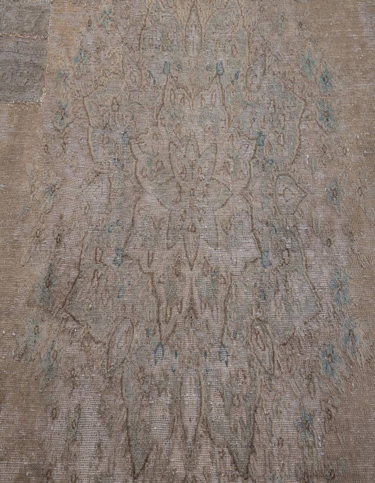 Detail image of 9' 4 x 11' 10  Hand Knotted Ultra Vintage Persian Wool Rug