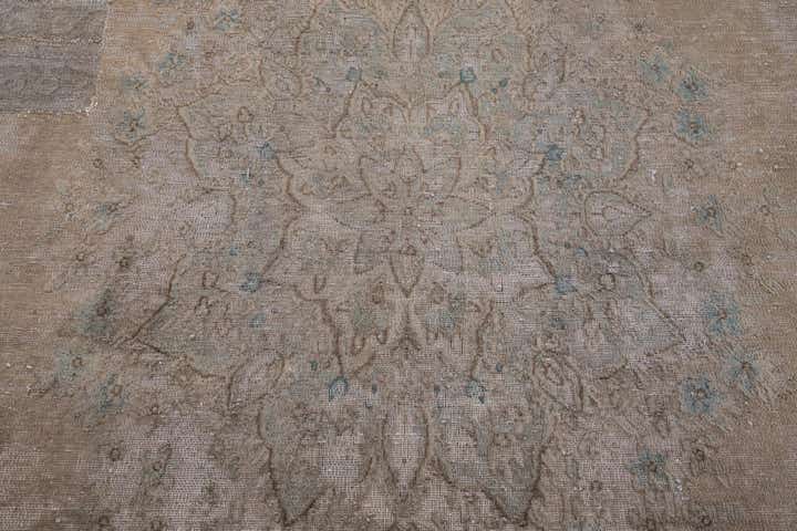 9' 4 x 11' 10 Hand Knotted Ultra Vintage Persian Wool Rug