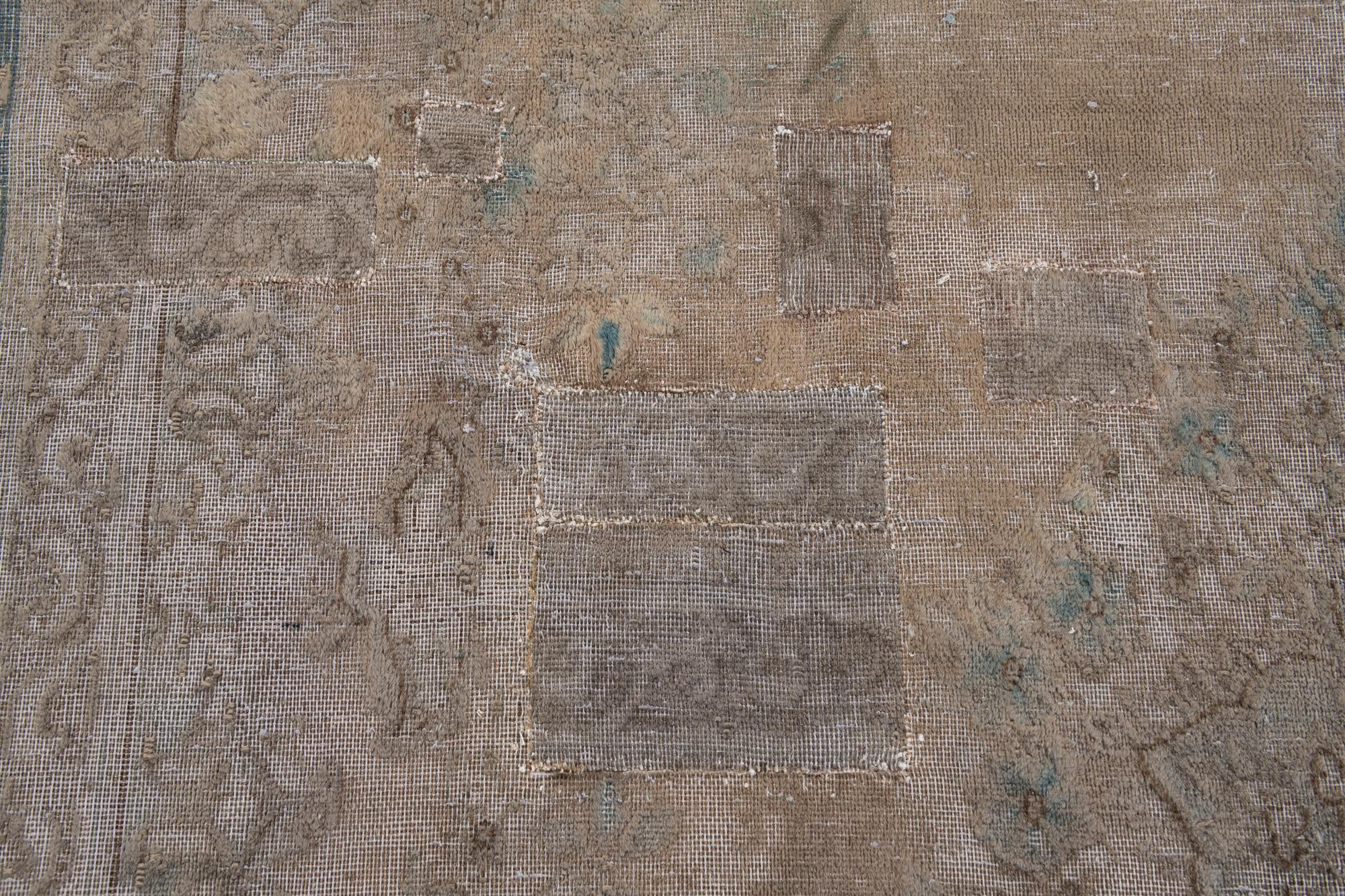 9' 4 x 11' 10 Hand Knotted Ultra Vintage Persian Wool Rug