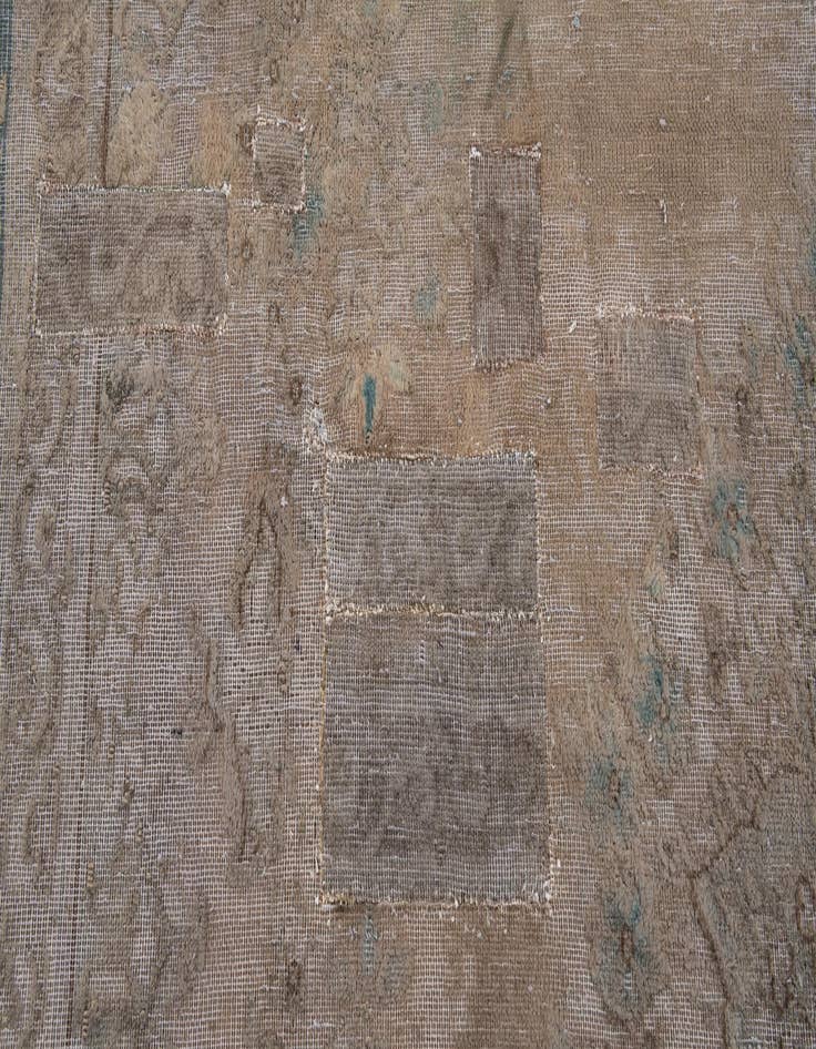 Detail image of 9' 4 x 11' 10  Hand Knotted Ultra Vintage Persian Wool Rug