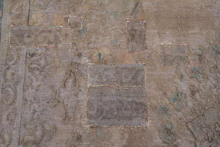 9' 4 x 11' 10 Hand Knotted Ultra Vintage Persian Wool Rug