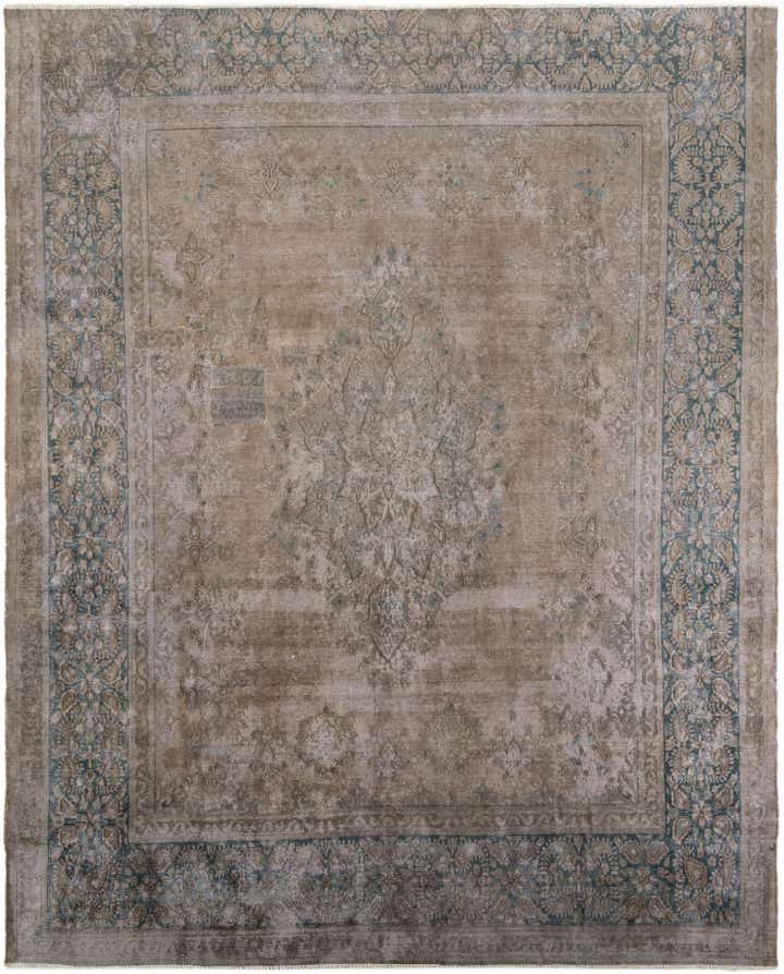 9' 4 x 11' 10 Hand Knotted Ultra Vintage Persian Wool Rug
