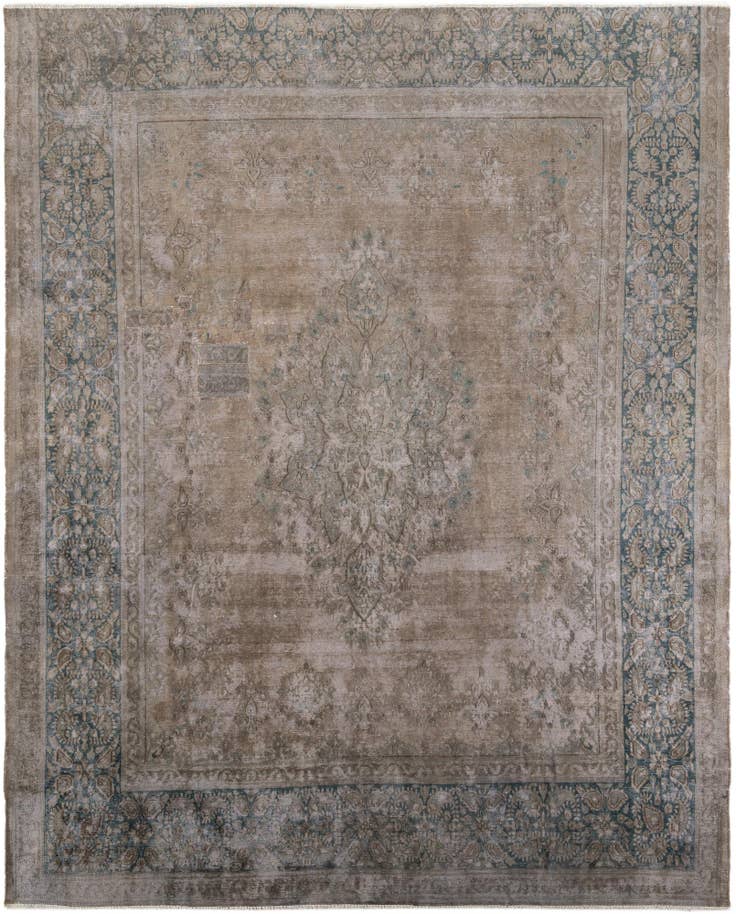 Detail image of 9' 4 x 11' 10 Hand Knotted Ultra Vintage Persian Wool Rug