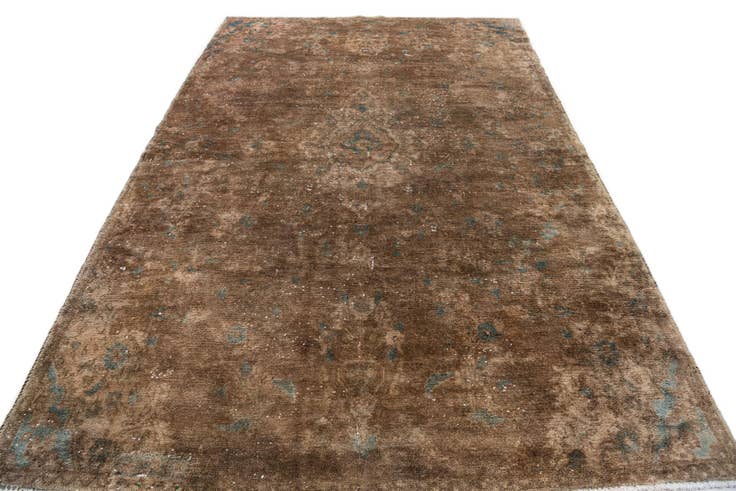 Detail image of 5' 3 x 7' 10 Hand Knotted Ultra Vintage Persian Wool Rug